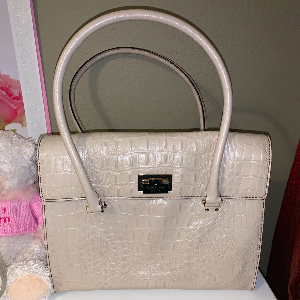 Kate Spade Orchard Valley Croc Embossed Tote